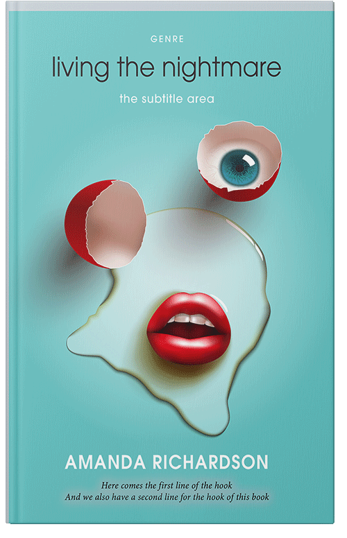 Front view of Half Baked #1815 - Premade Surreal Book Cover