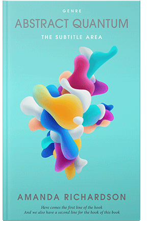 Pre Made Book Cover Aquamarine Blue