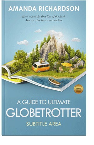 Pre Made Book Cover Glacier