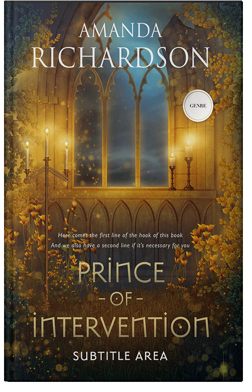 Front view of Iroko #1834 - Premade Fantasy Book Cover