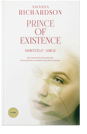 Pre Made Book Cover Ecru White