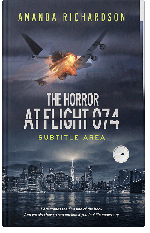 Front view of Premade Action & Adventure Book Cover - Ebony Clay