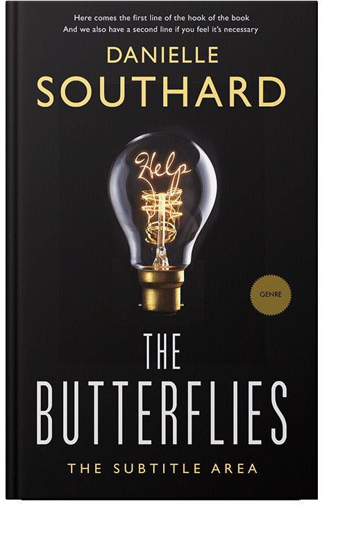 Front view of Black #1854 - Premade Self-Improvement & Self-Help Book Cover