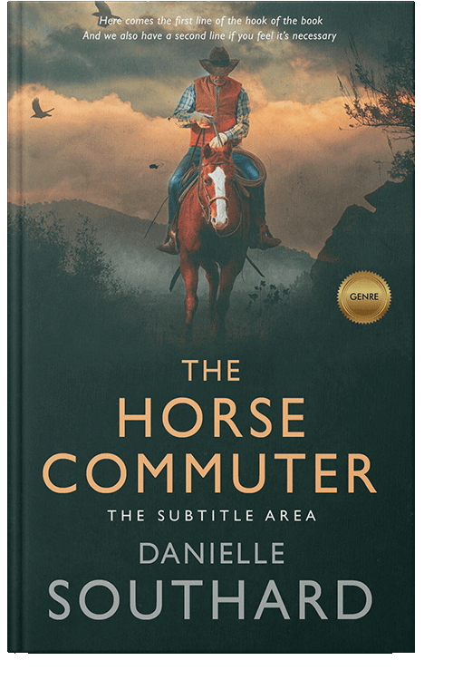 Front view of Outer Space #1862 - Premade Surreal Book Cover