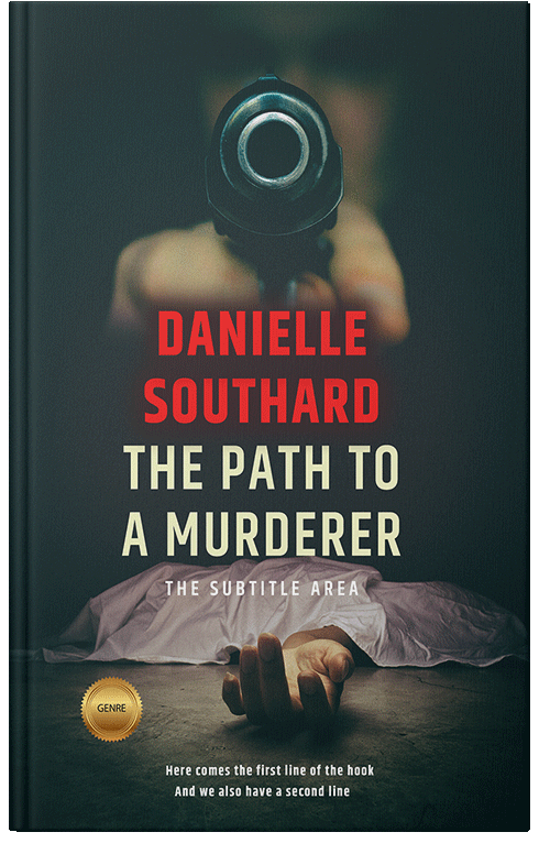 Front view of Premade Mystery & Thriller & Suspense Book Cover - Outer Space