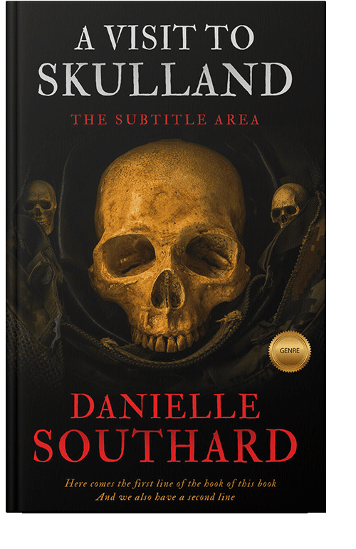 Front view of Copper #1888 - Premade Abstract Book Cover