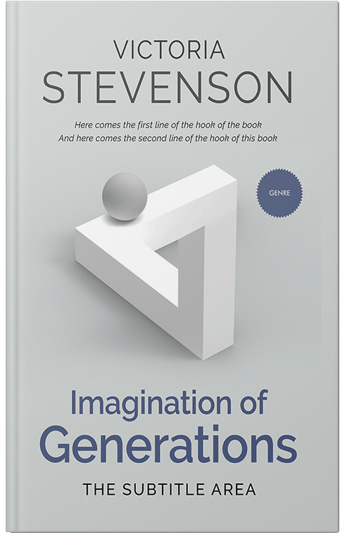 Front view of Premade Health & Mind & Body Book Cover - Iron