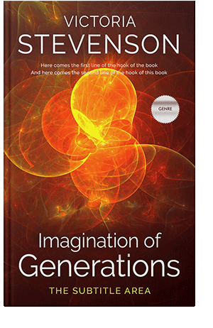 Pre Made Book Cover Rustic Red