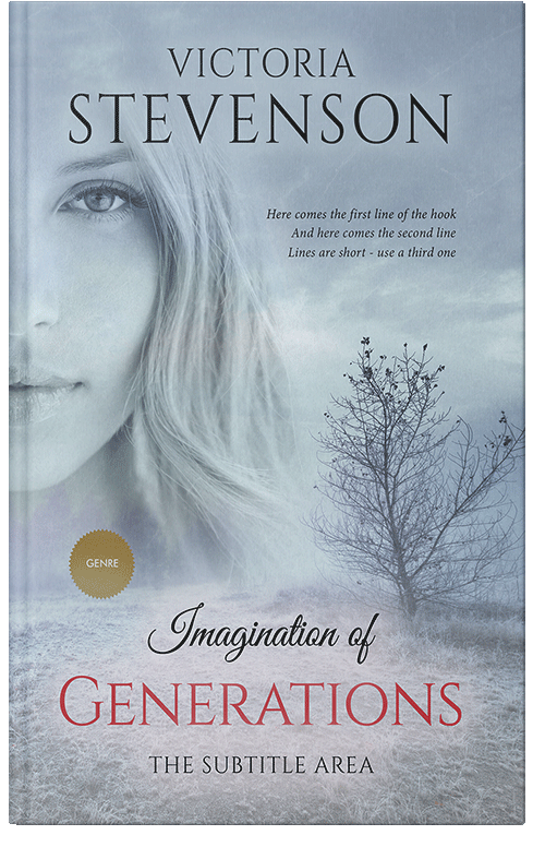 Front view of Premade Romance Book Cover - Heather