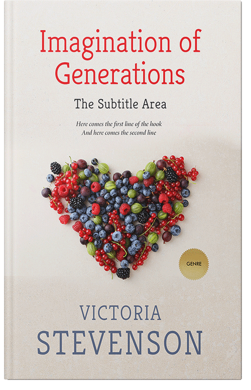 Front view of Premade Health & Mind & Body Book Cover - Pearl Bush