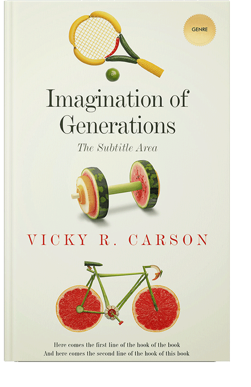 Front view of Ecru White #1921 - Premade Health & Dieting & Fitness Book Cover