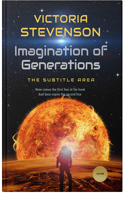 Front view of Premade Science Fiction Book Cover - Di Serria