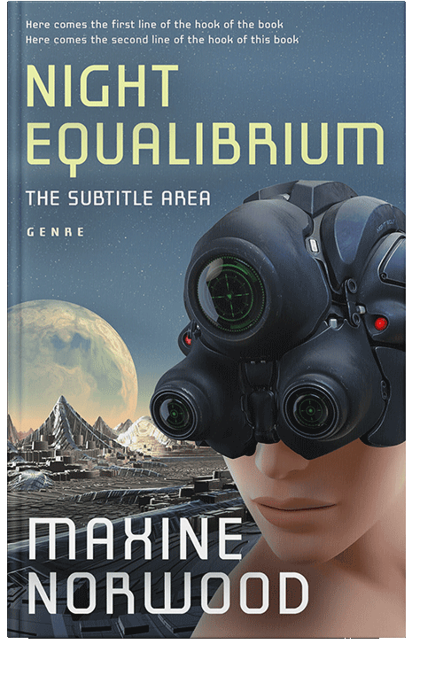 Front view of Shuttle Gray #1945 - Premade Science Fiction Book Cover