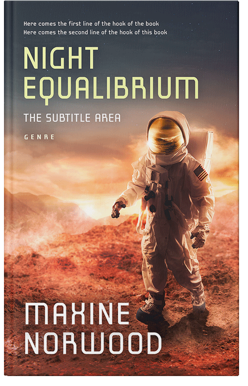 Front view of Premade Science Fiction Book Cover - Santa Fe