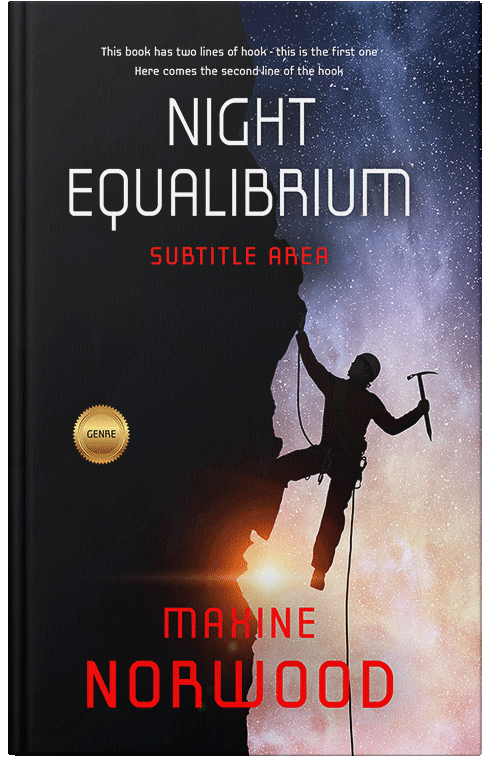 Front view of Cinder #1966 - Premade Action & Adventure Book Cover