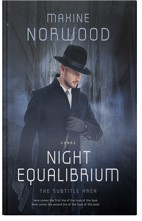 Front view of Premade Mystery & Thriller & Suspense Book Cover - Ebony Clay