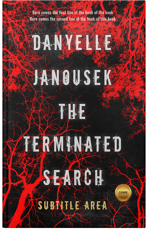 Front view of Cocoa Brown #1972 - Premade Horror Book Cover