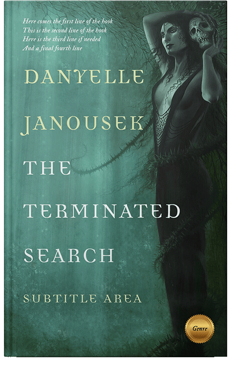 Front view of Faded Jade #1983 - Premade Fantasy Book Cover