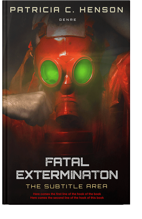 Front view of Crowshead #1997 - Premade Apocalyptica Book Cover