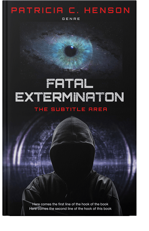 Front view of Cinder #1998 - Premade Science Fiction Book Cover