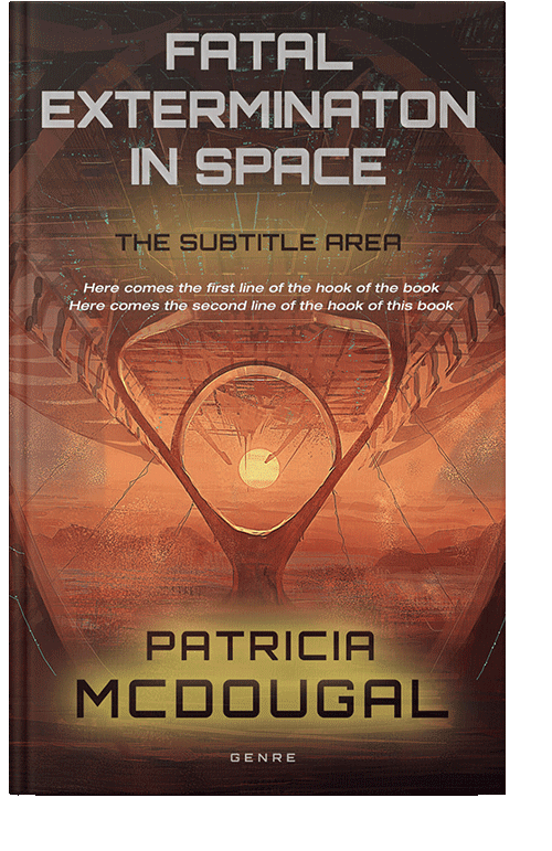 Front view of Cocoa Bean #2001 - Premade Science Fiction Book Cover