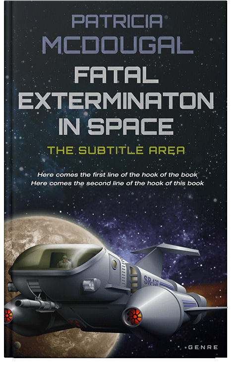 Front view of Cloudy #2002 - Premade Science Fiction Book Cover