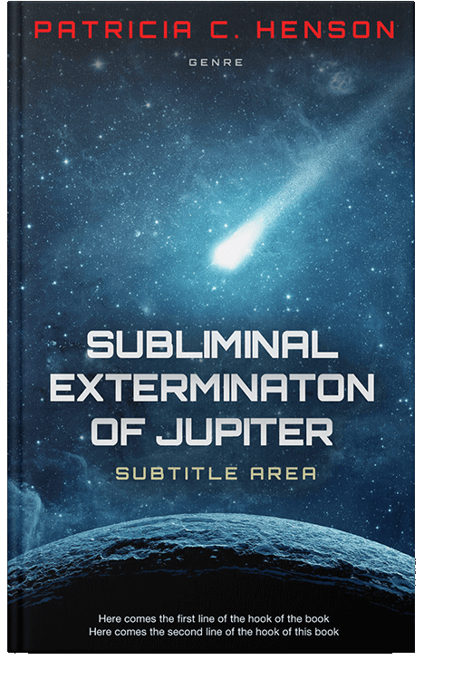 Front view of Black #2006 - Premade Science Fiction Book Cover