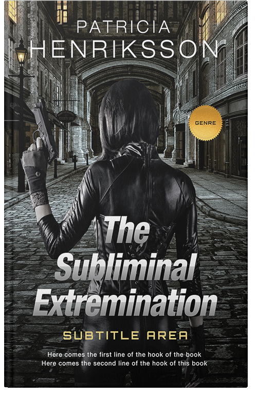 Front view of Premade Mystery & Thriller & Suspense Book Cover - Log Cabin