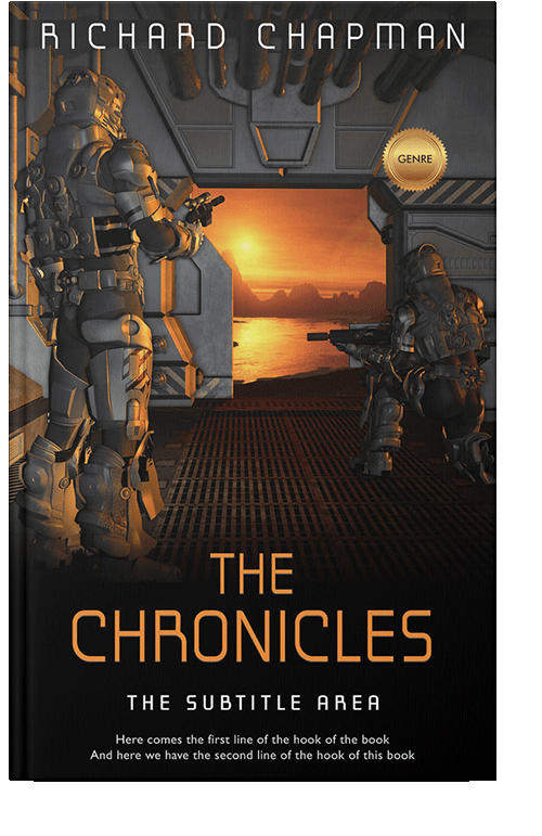 Front view of Cod Gray #2018 - Premade Science Fiction Book Cover