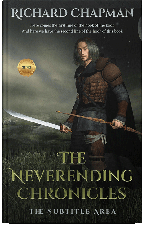 Front view of Rangoon Green #2031 - Premade Fantasy Book Cover