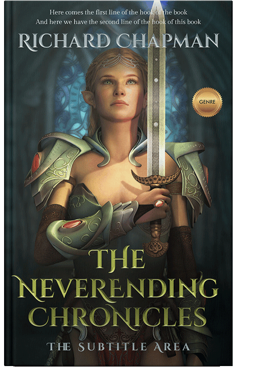 Front view of Outer Space #2035 - Premade Fantasy Book Cover