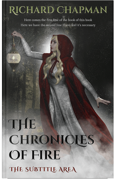 Front view of Timberwolf #2037 - Premade Fantasy Book Cover