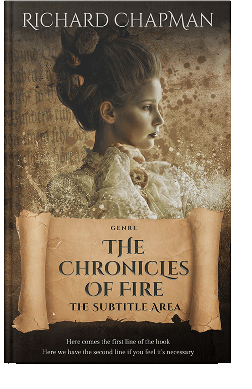 Front view of Teak #2042 - Premade Fantasy Book Cover