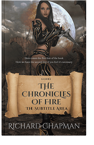 Pre Made Book Cover Tan