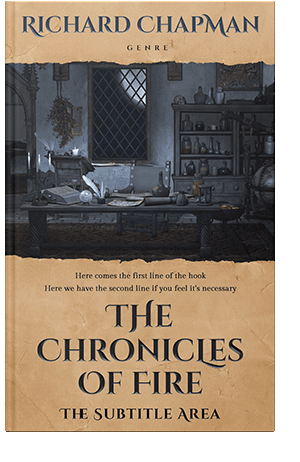 Pre Made Book Cover Tan