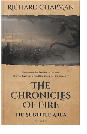 Pre Made Book Cover Tan