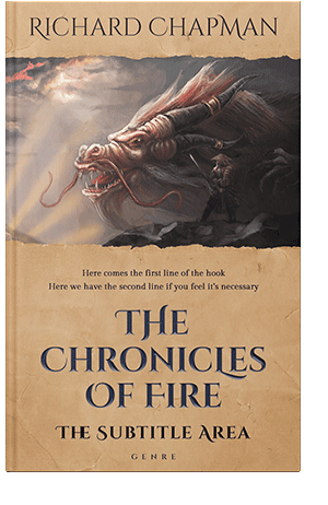 Pre Made Book Cover Tan