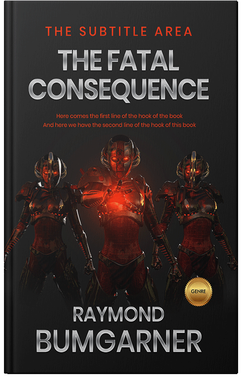 Front view of Premade Science Fiction Book Cover - Cocoa Brown