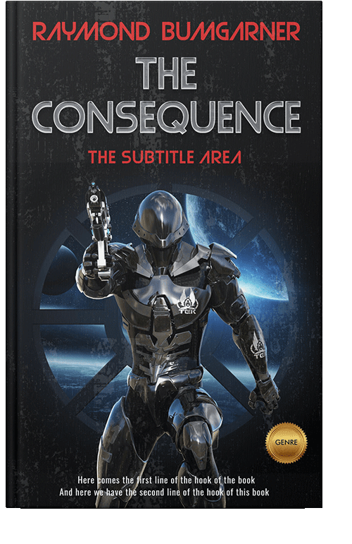 Front view of Bunker #2105 - Premade Science Fiction Book Cover