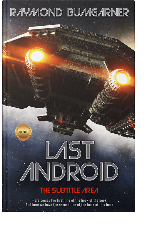 Front view of Thunder #2110 - Premade Science Fiction Book Cover