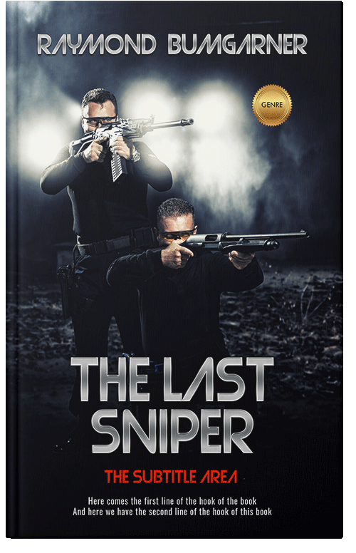 Front view of Premade Mystery & Thriller & Suspense Book Cover - Swirl