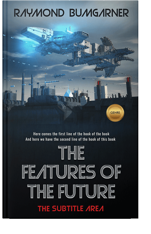 Front view of Edward #2112 - Premade Science Fiction Book Cover
