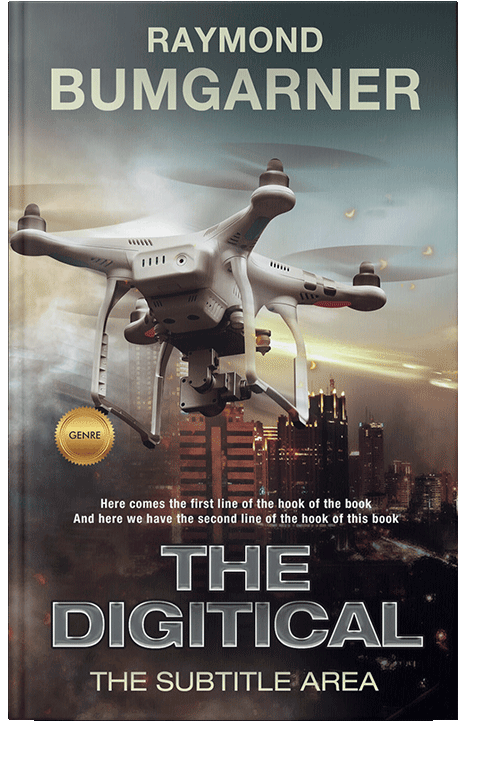 Front view of Thunder #2117 - Premade Science Fiction Book Cover