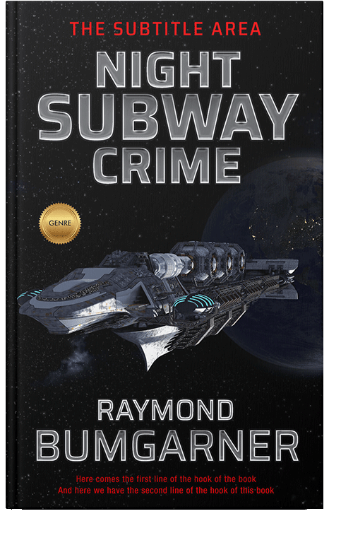 Front view of Silk #2124 - Premade Science Fiction Book Cover