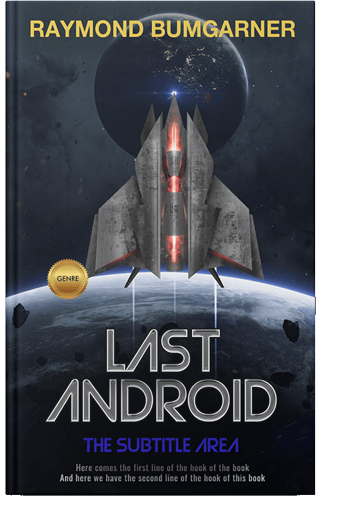 Front view of Mirage #2126 - Premade Science Fiction Book Cover