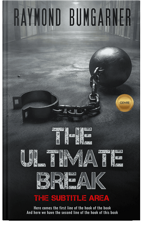 Front view of Shark #2128 - Premade Action & Adventure Book Cover