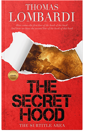 Pre Made Book Cover Alizarin Crimson