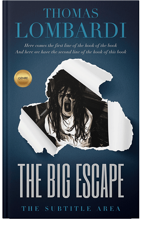 Front view of Blue Zodiac #2162 - Premade Horror Book Cover