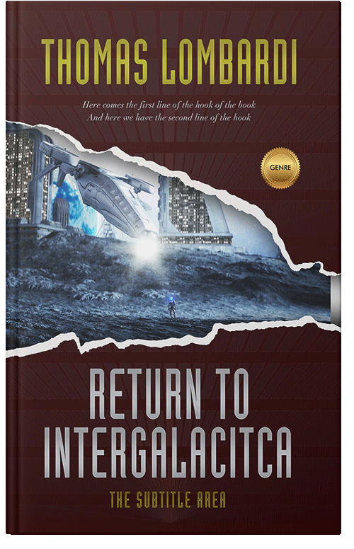 Front view of Jon #2176 - Premade Apocalyptica Book Cover