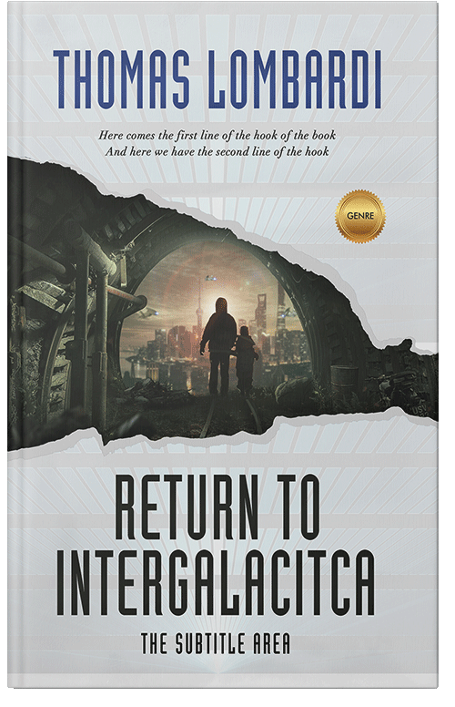 Front view of Iron #2177 - Premade Apocalyptica Book Cover